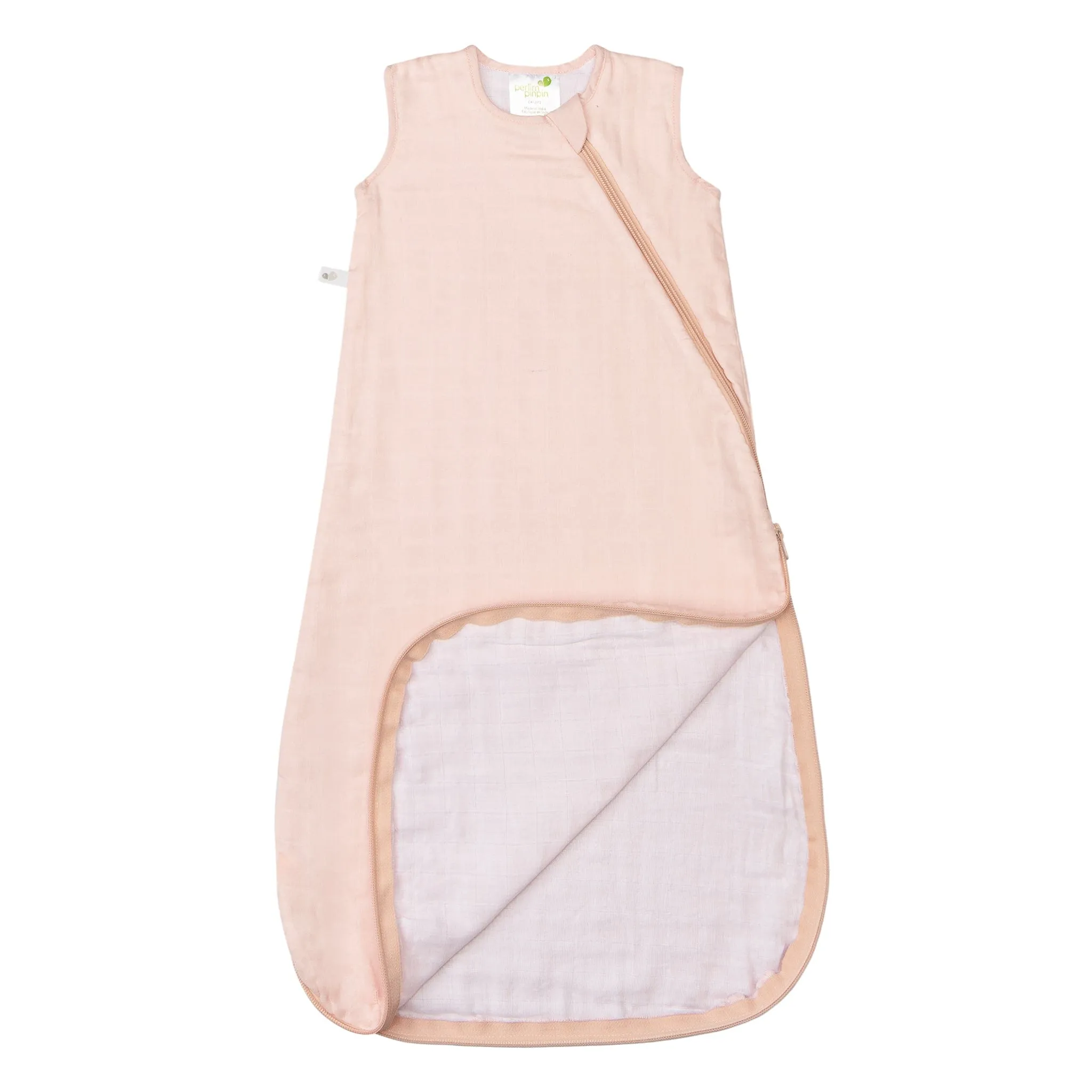 Cotton muslin sleep sack - Pink (0.7 tog)