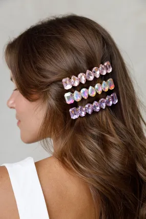 CRYSTAL FRENCH BARRETTE