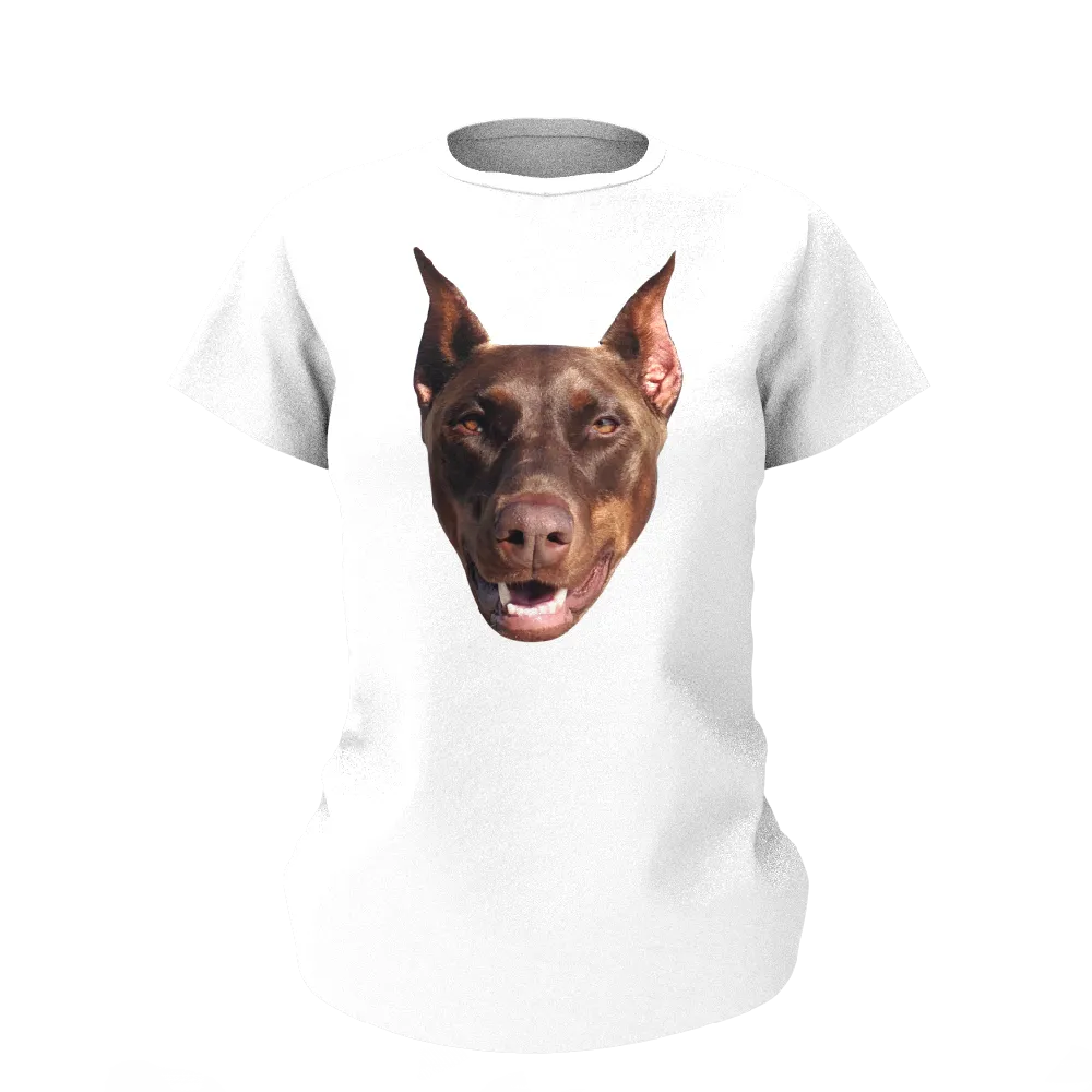 Custom Face Funny Dog T-shirt Pet