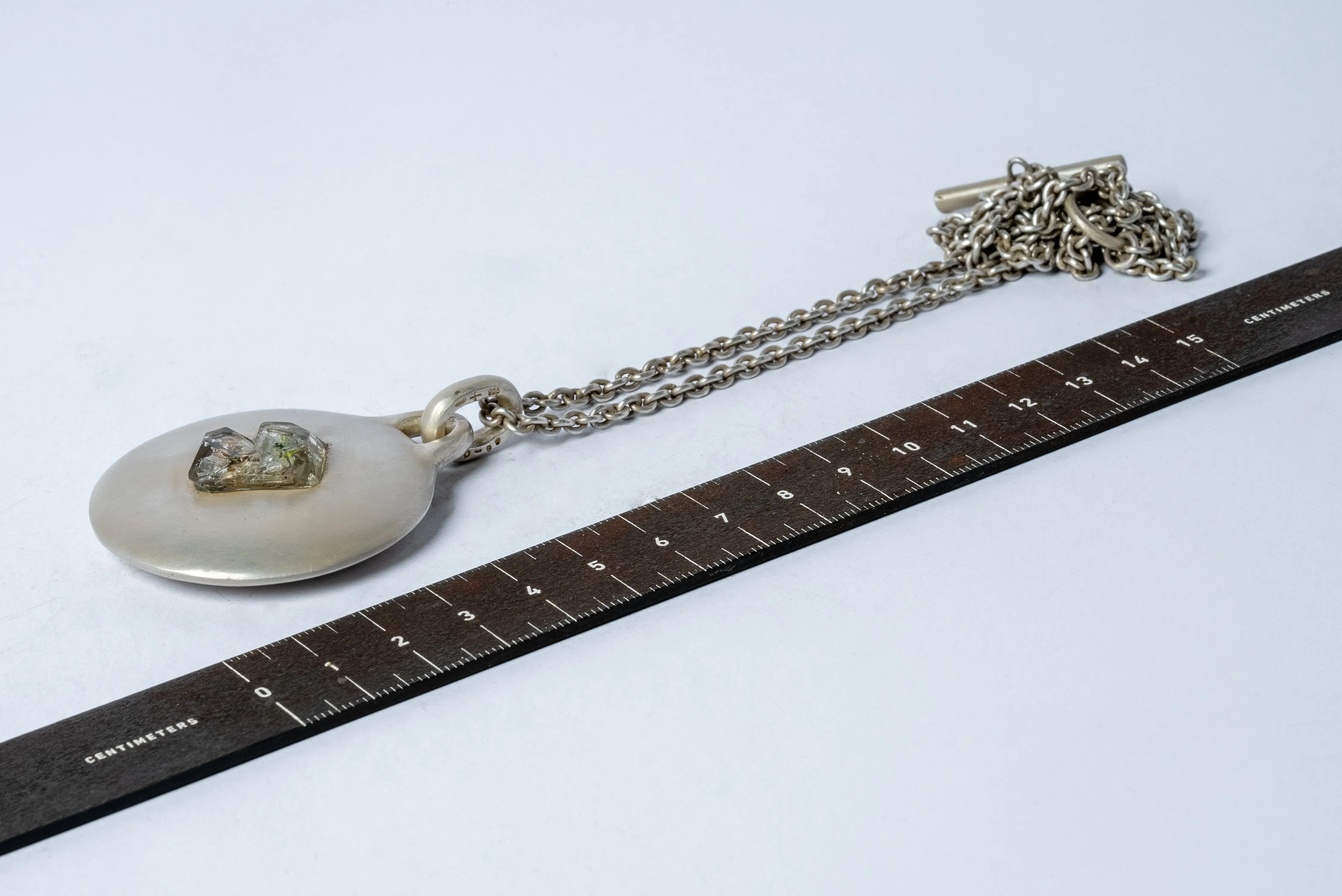 Disk Necklace (45mm, Petroleum Quartz, DA PQ)