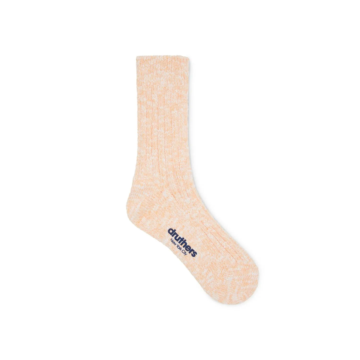 Druthers NYC Organic Cotton Rib Slub Crew Sock