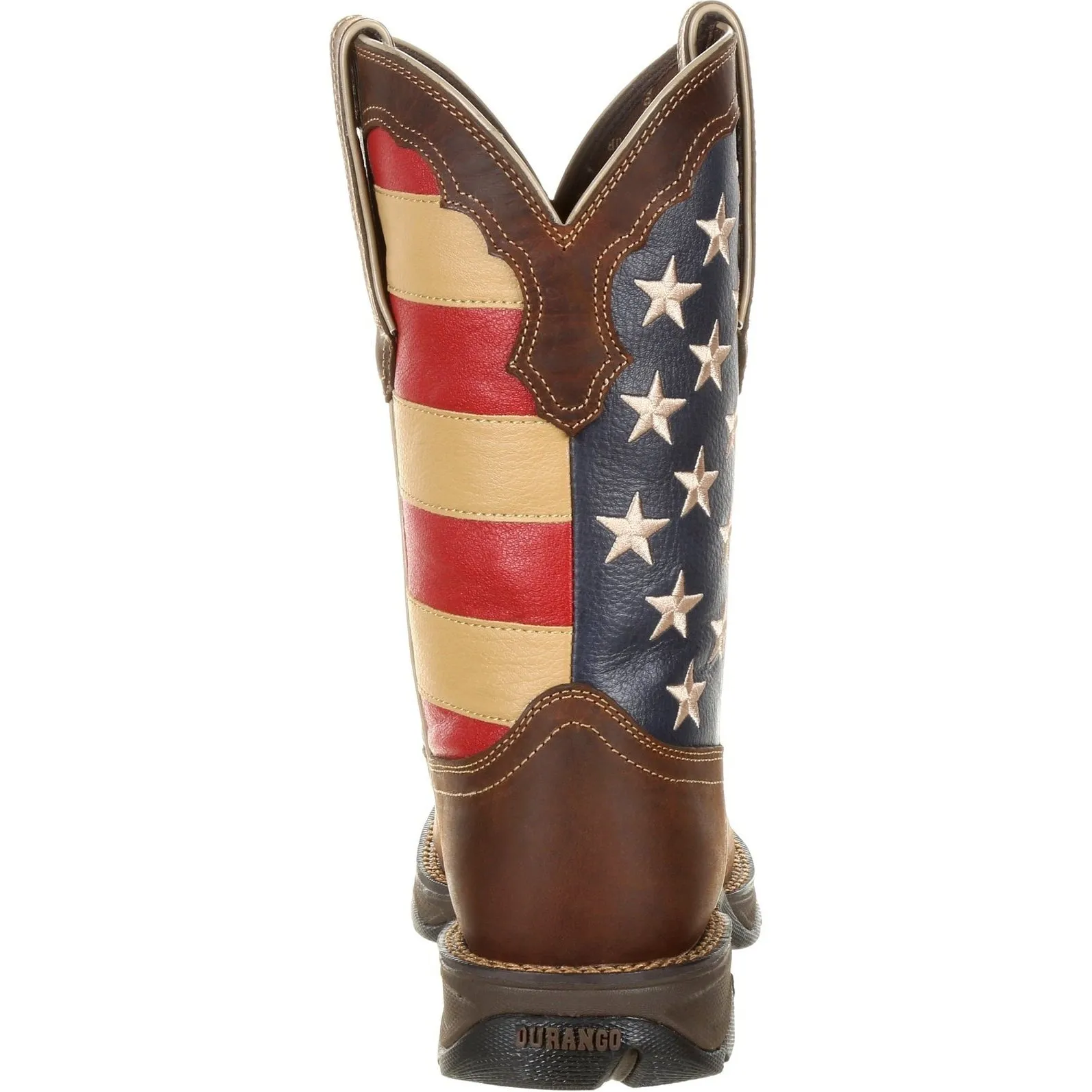 Durango Women's Lady Rebel 10" Steel Toe Patriotic Flag Work Boot