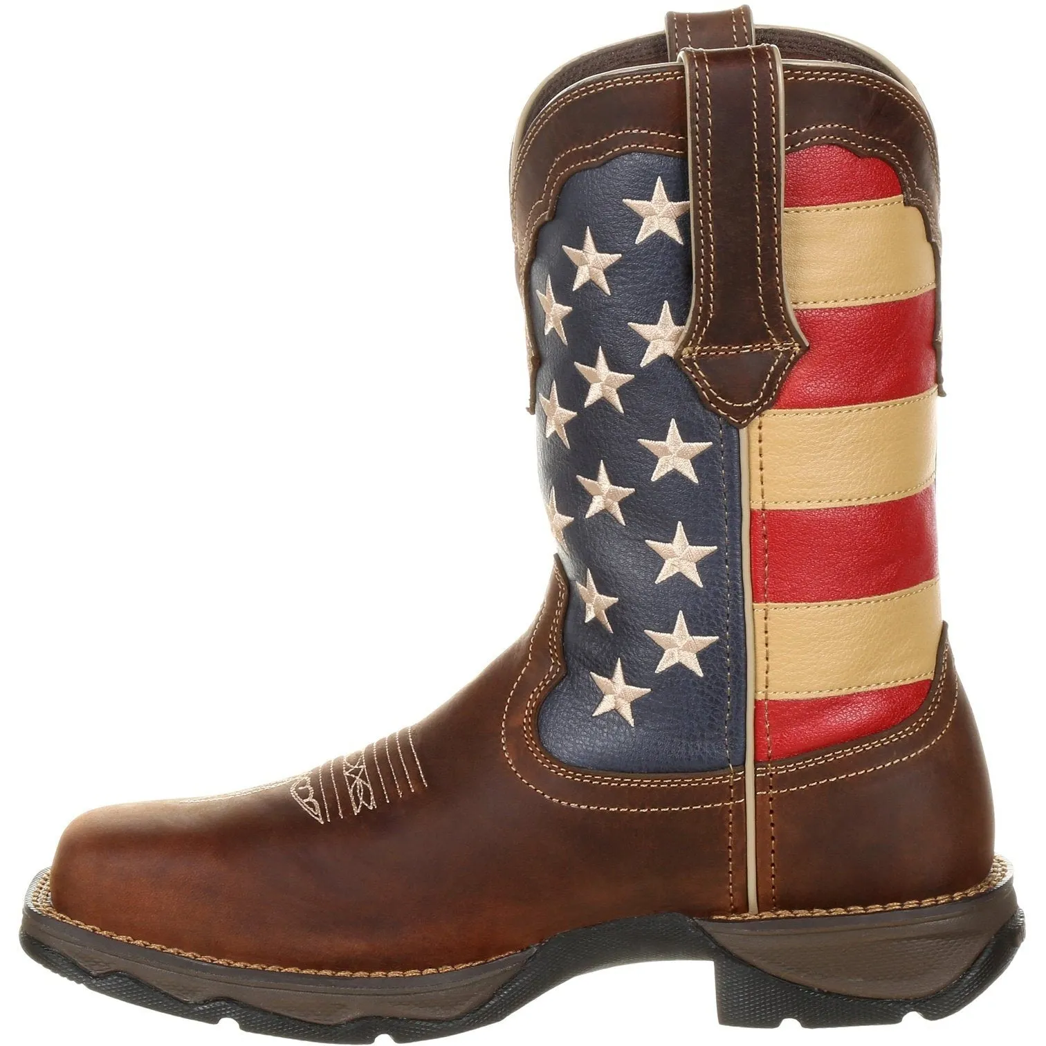 Durango Women's Lady Rebel 10" Steel Toe Patriotic Flag Work Boot