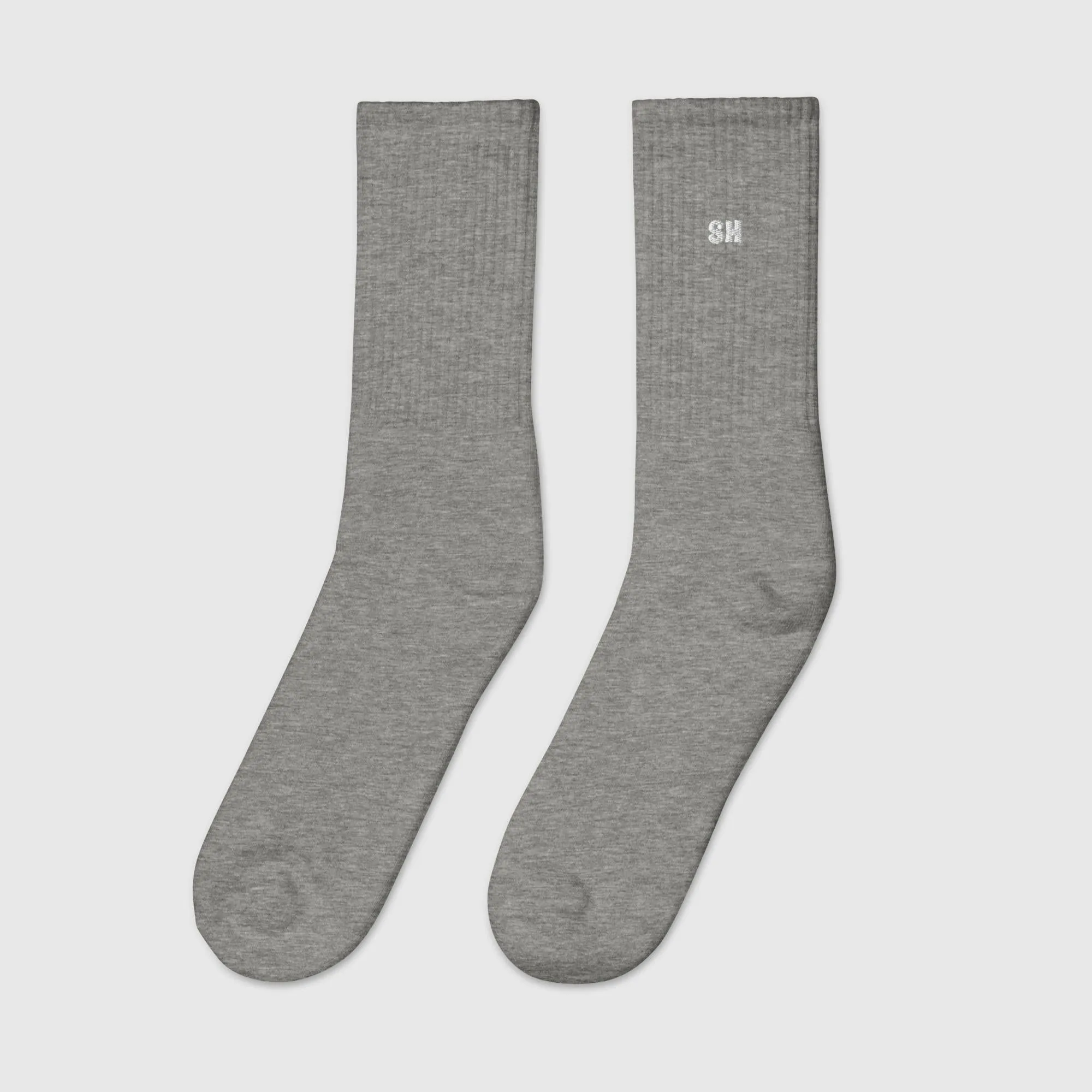 Embroidered socks - Grey