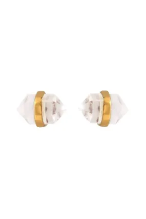 Empress Gold Crystal Studs