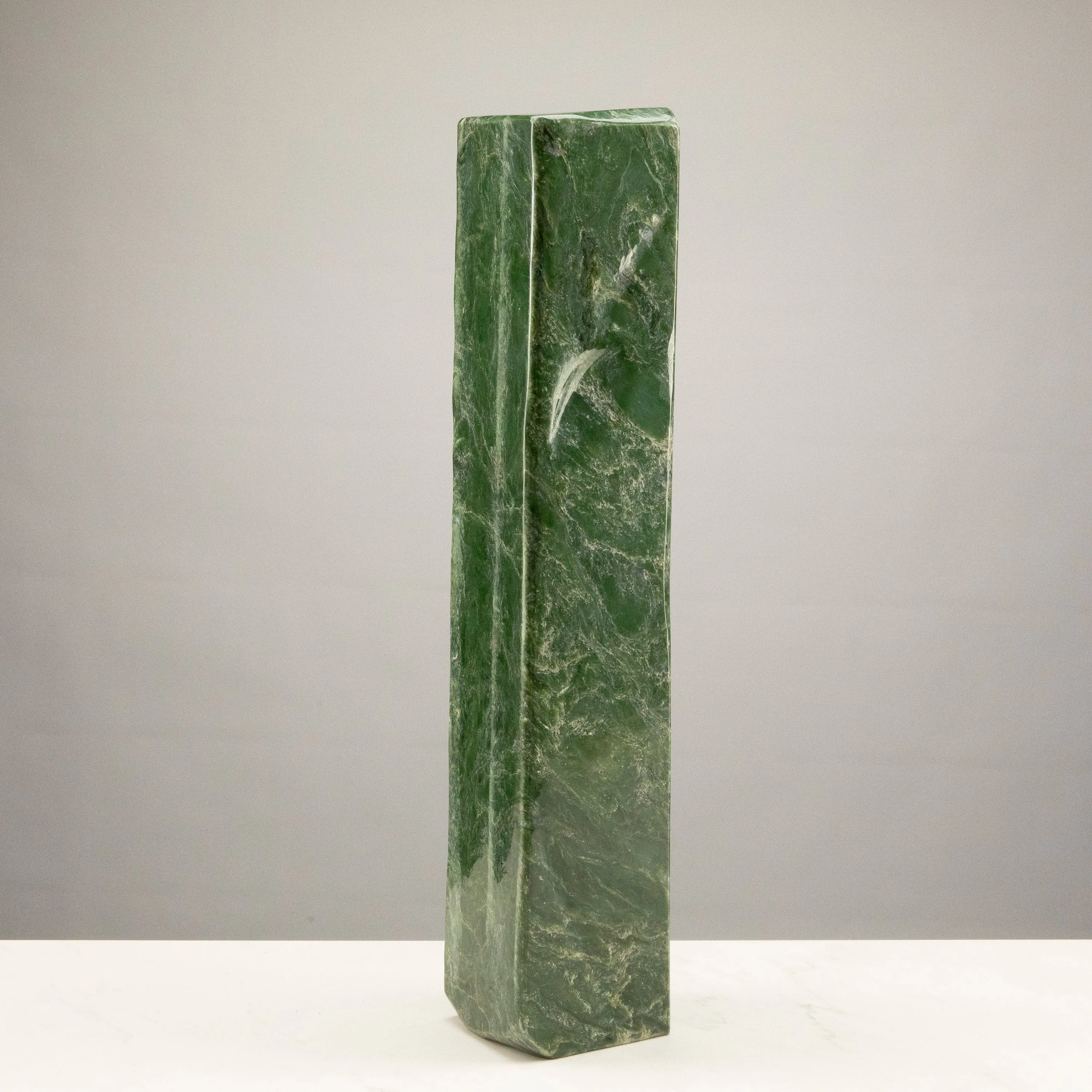 Freeform Nephrite Jade Tower from Afghanistan - 24 / 46 lbs