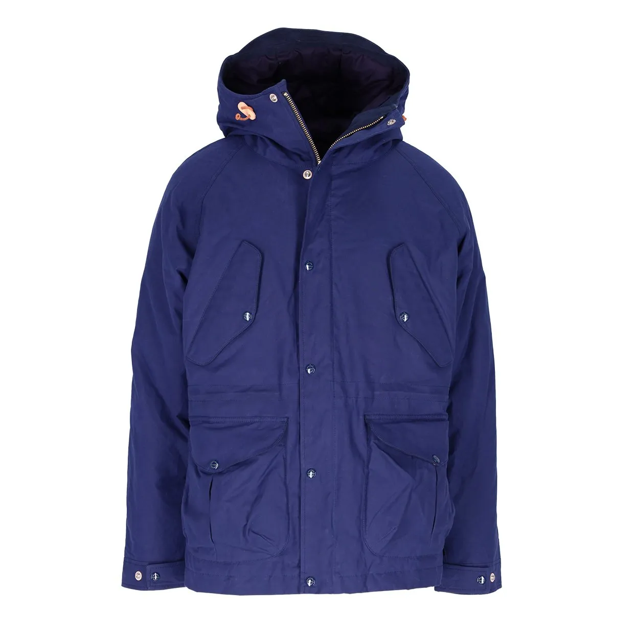 Giubbino Manifattura Ceccarelli Fisherman Parka Blu Navy