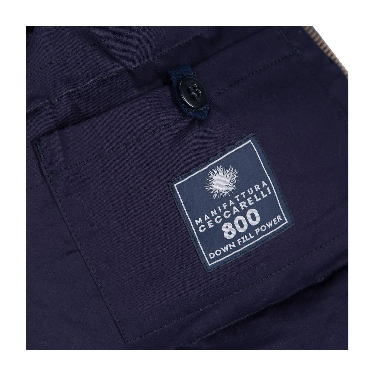 Giubbino Manifattura Ceccarelli Fisherman Parka Blu Navy