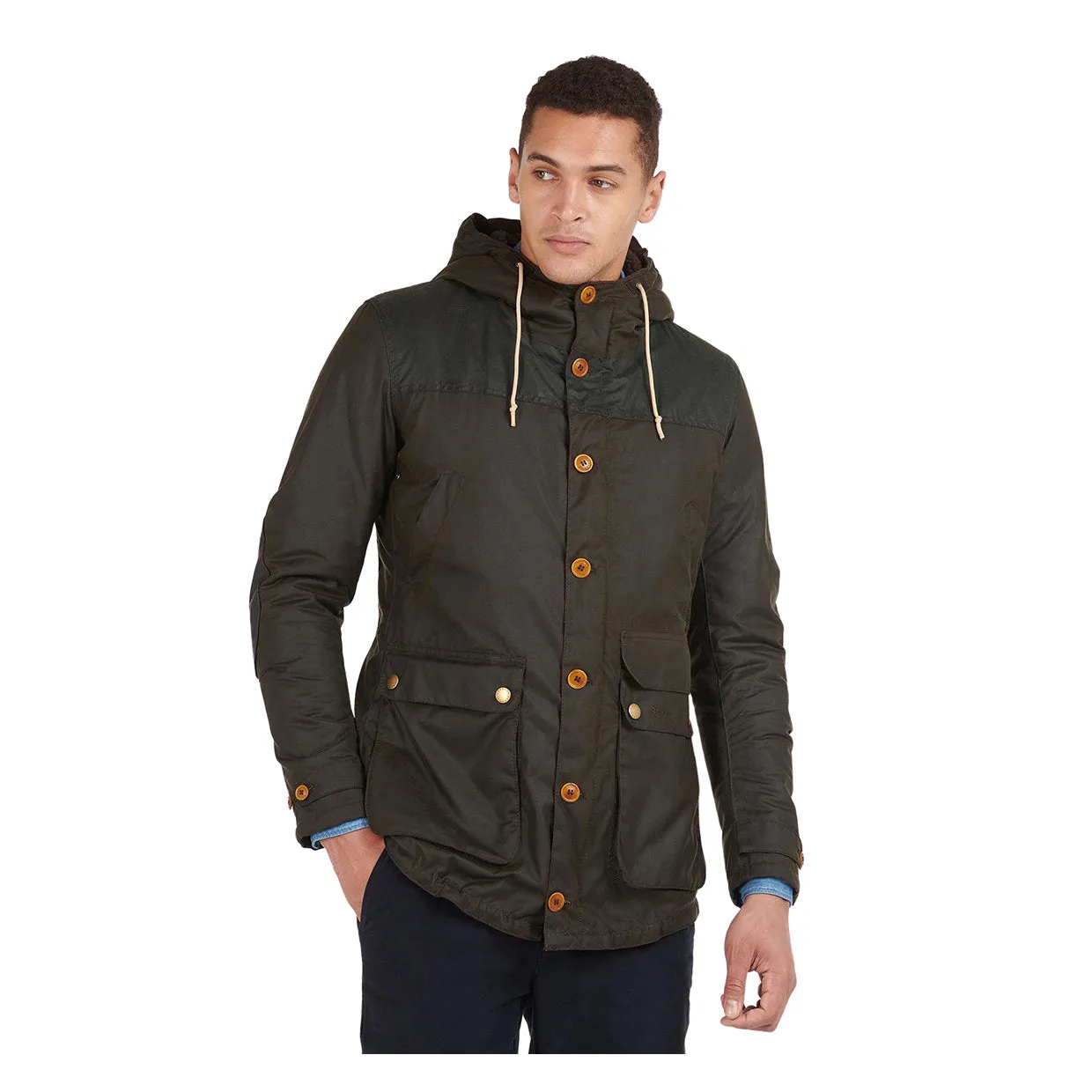 Giubbino Uomo Barbour Game Parka Verde