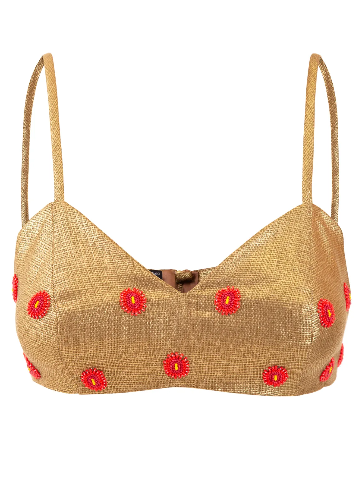 Gold Handwoven Bralette