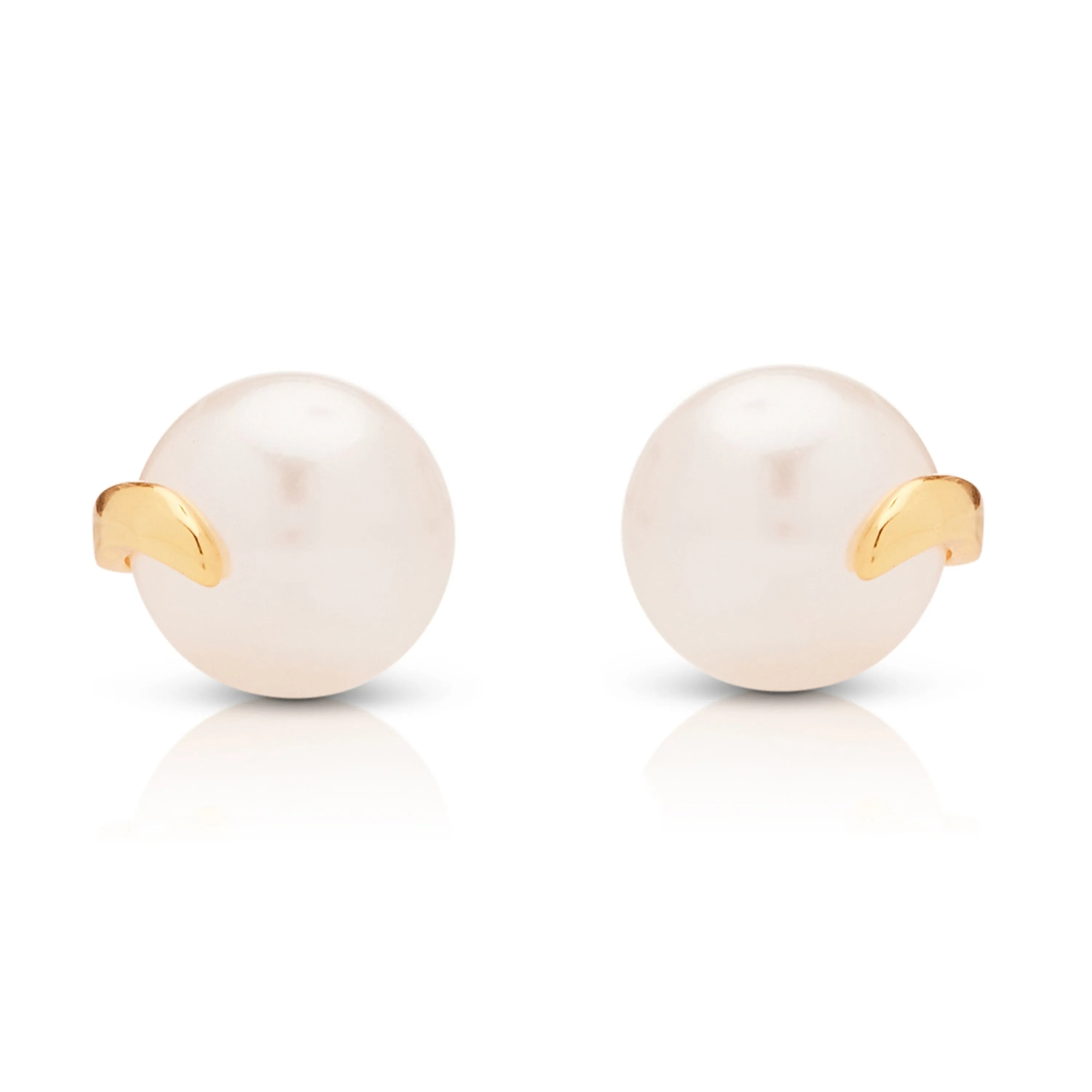 Golden Pearl Studs