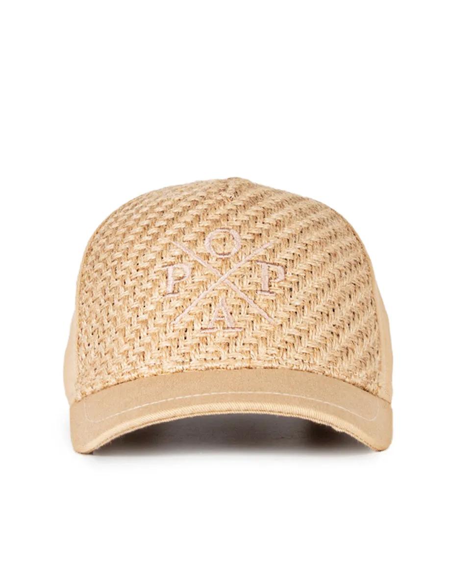 Gorra Popa Rafia Natural Custom