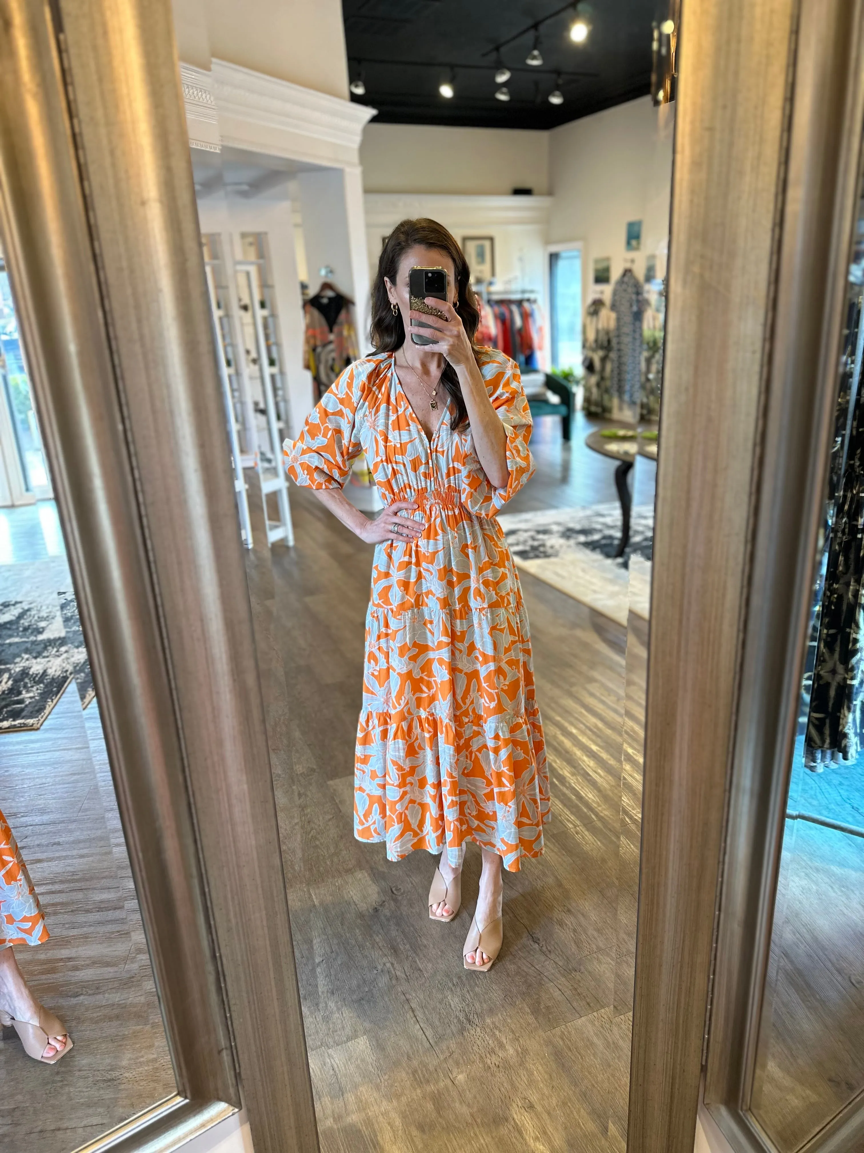 Hallie Dress in fiori by Olivia James