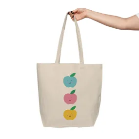 Happy Apples Canvas Tote