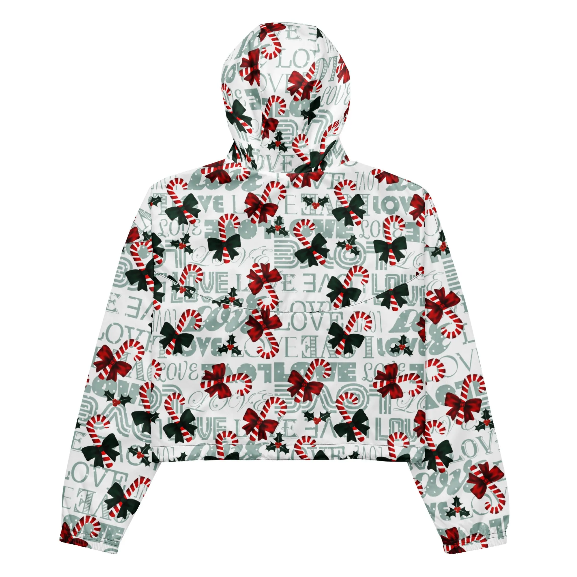 Happy Holidays Women’s cropped windbreaker