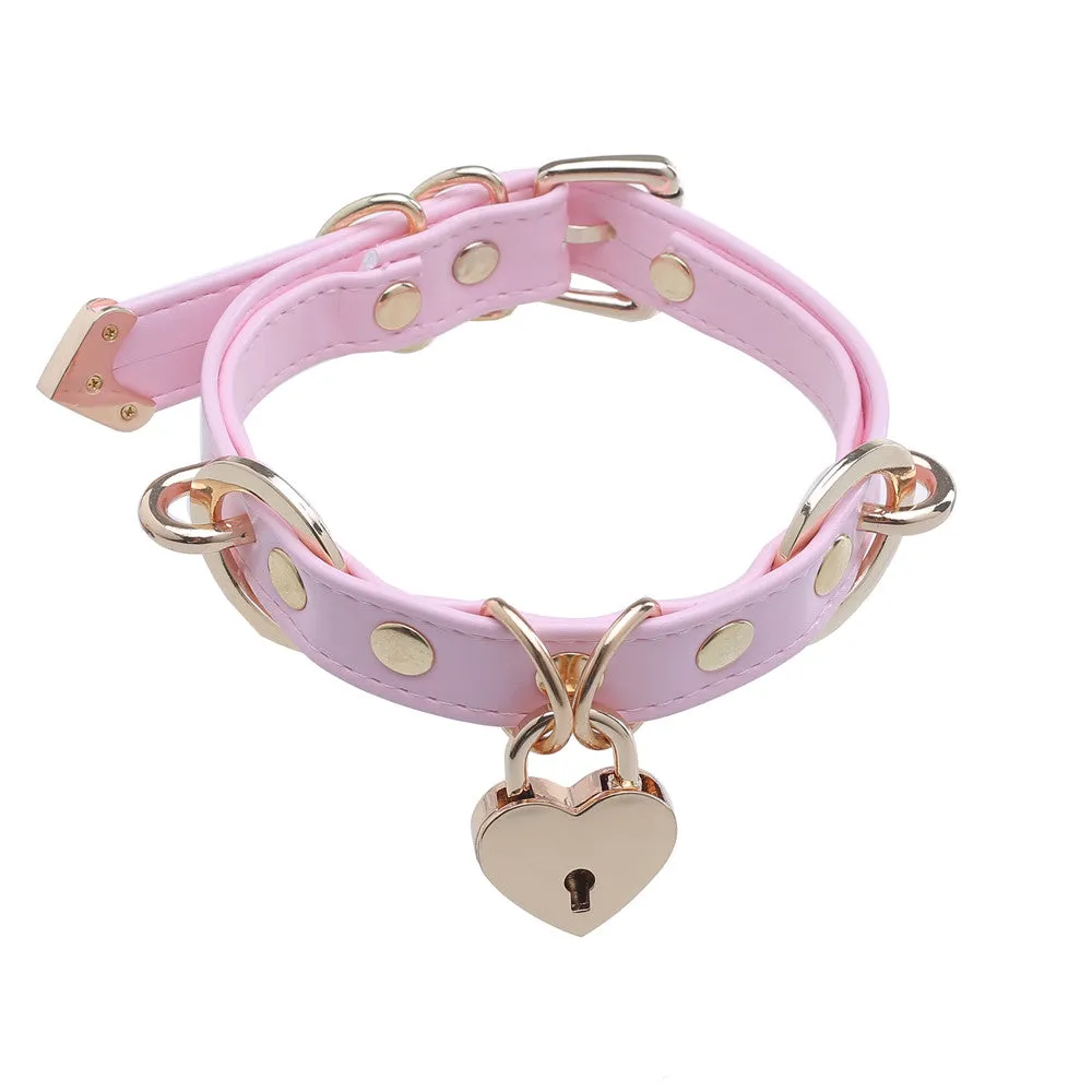 Heart Locker Ring Collar AD11876