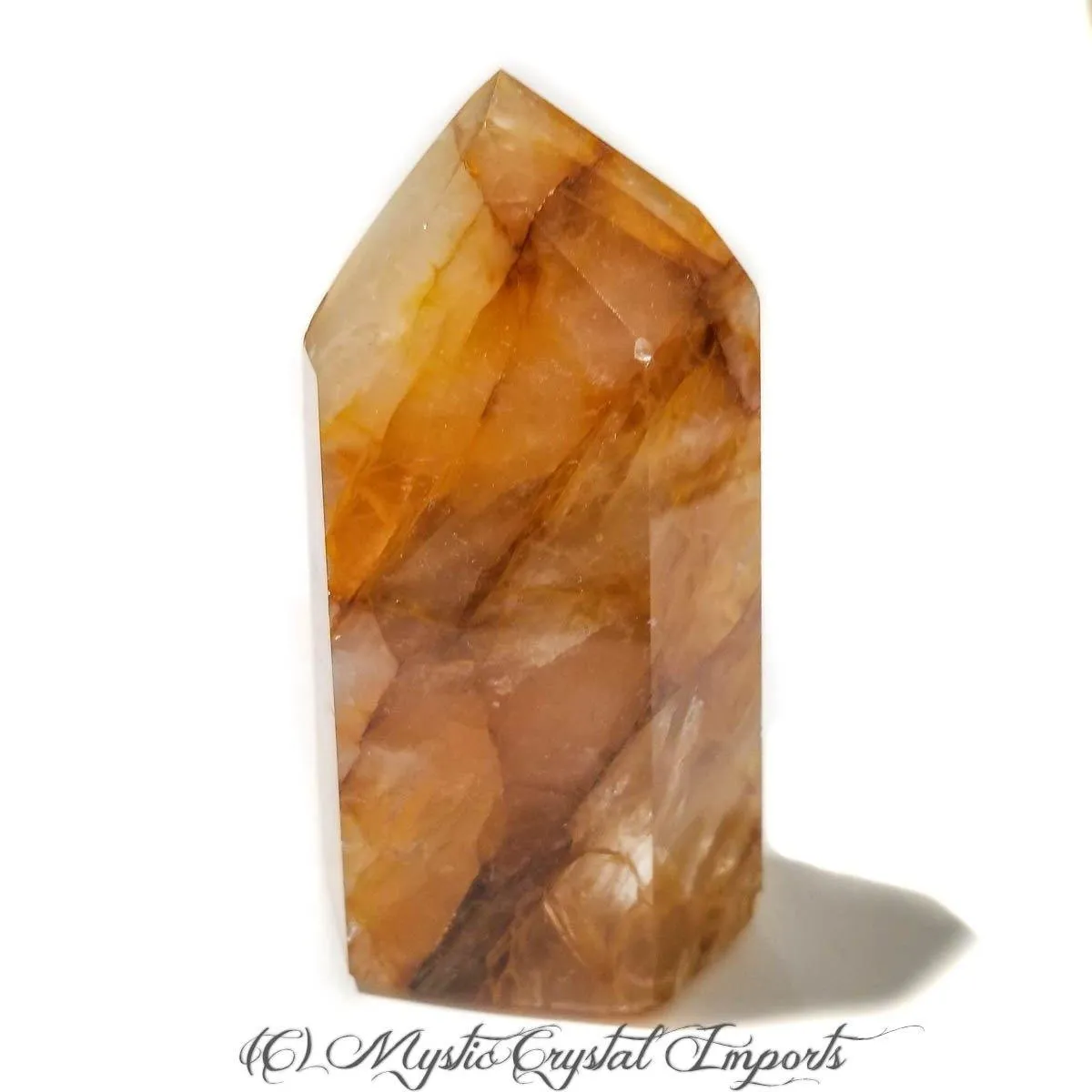 Hematoid Quartz Crystal - Golden Healer Point - 4 1/4