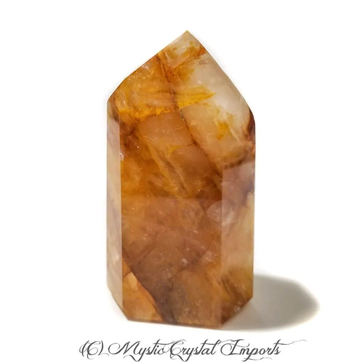 Hematoid Quartz Crystal - Golden Healer Point - 4 1/4