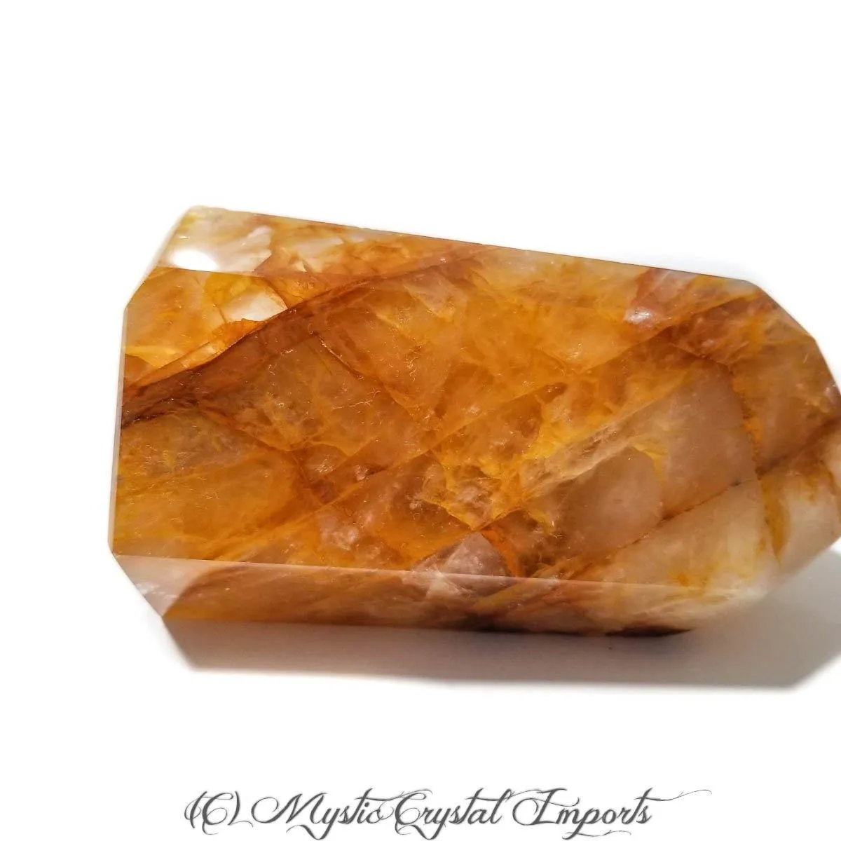 Hematoid Quartz Crystal - Golden Healer Point - 4 1/4