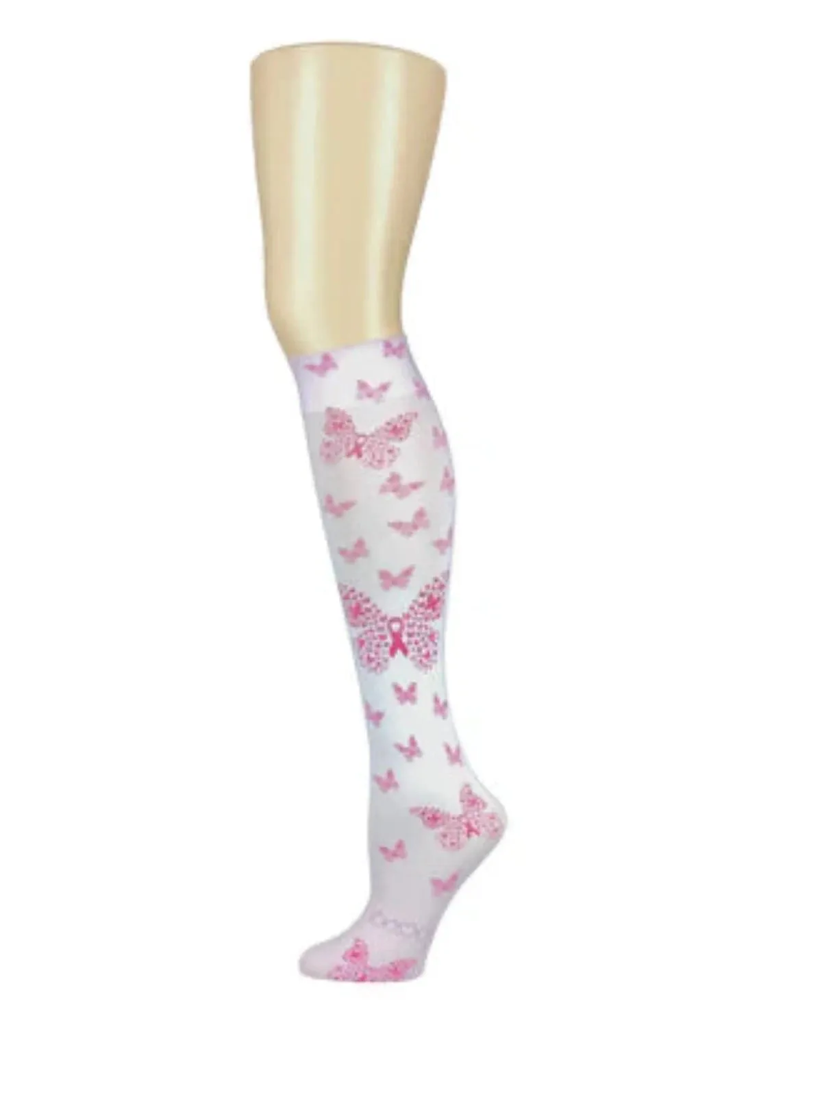 Hocsocx Pink Butterfly Inner Socks