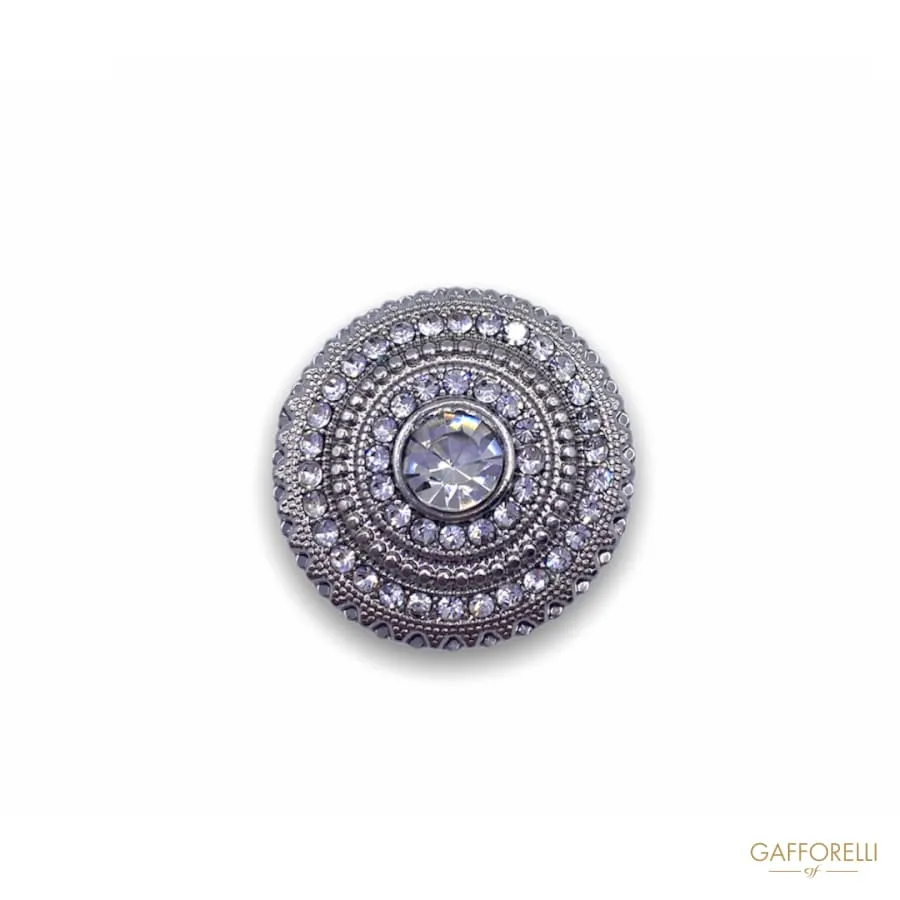 Jewel Button Studded Whith Swarovski A549 - Gafforelli Srl