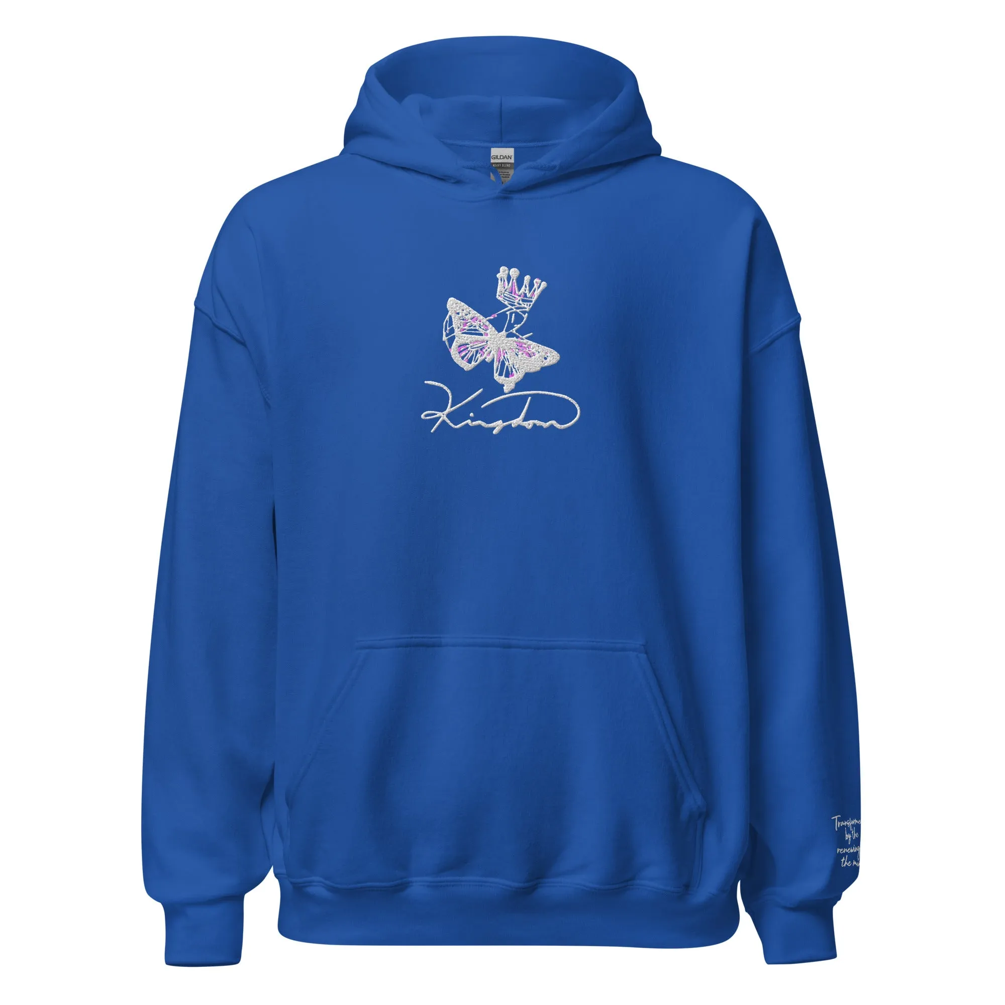 Kingdom Butterfly Embroidery Unisex Hoodie