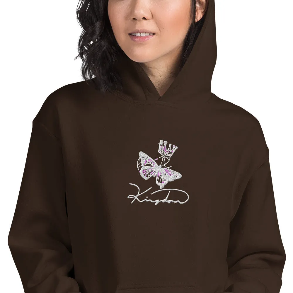 Kingdom Butterfly Embroidery Unisex Hoodie