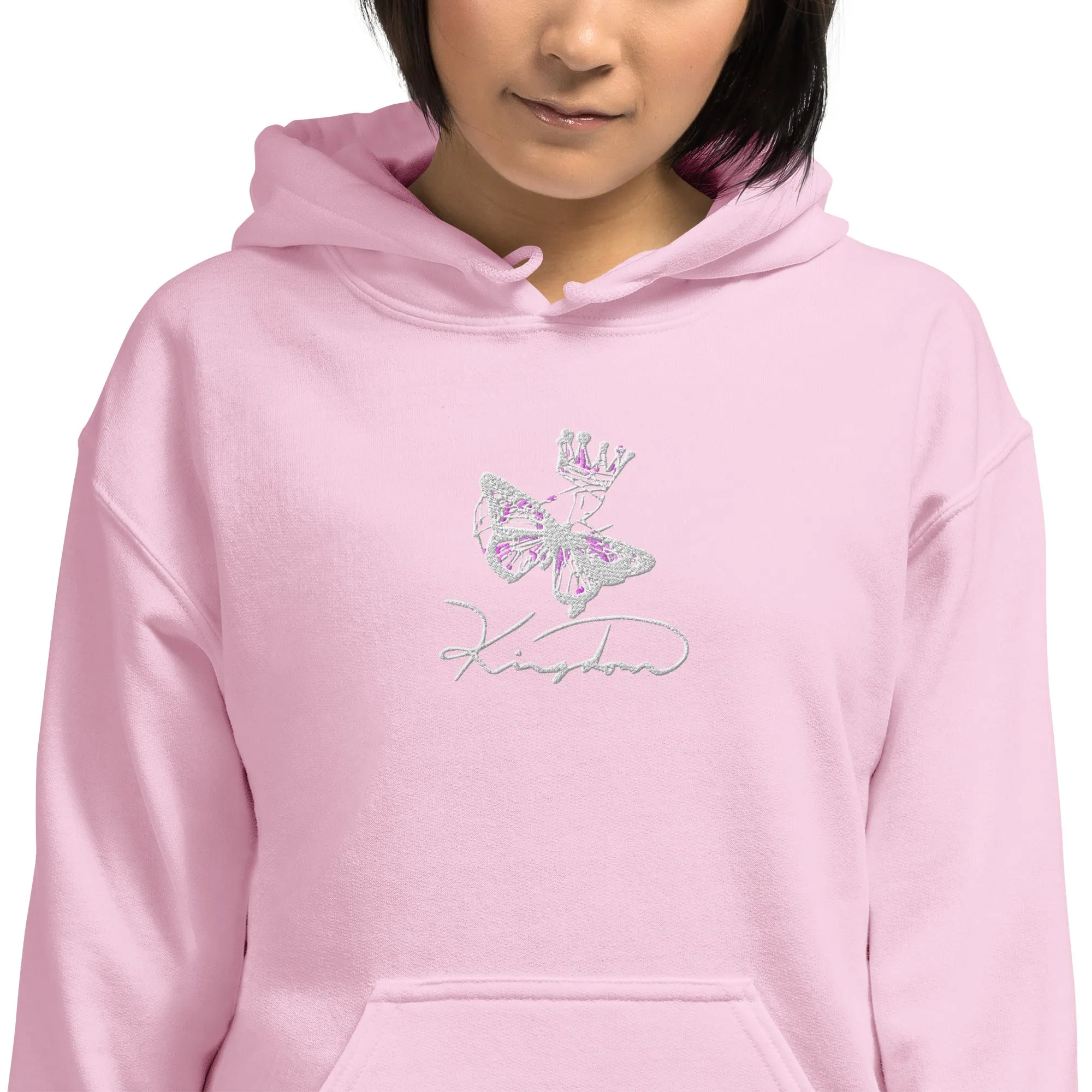 Kingdom Butterfly Embroidery Unisex Hoodie