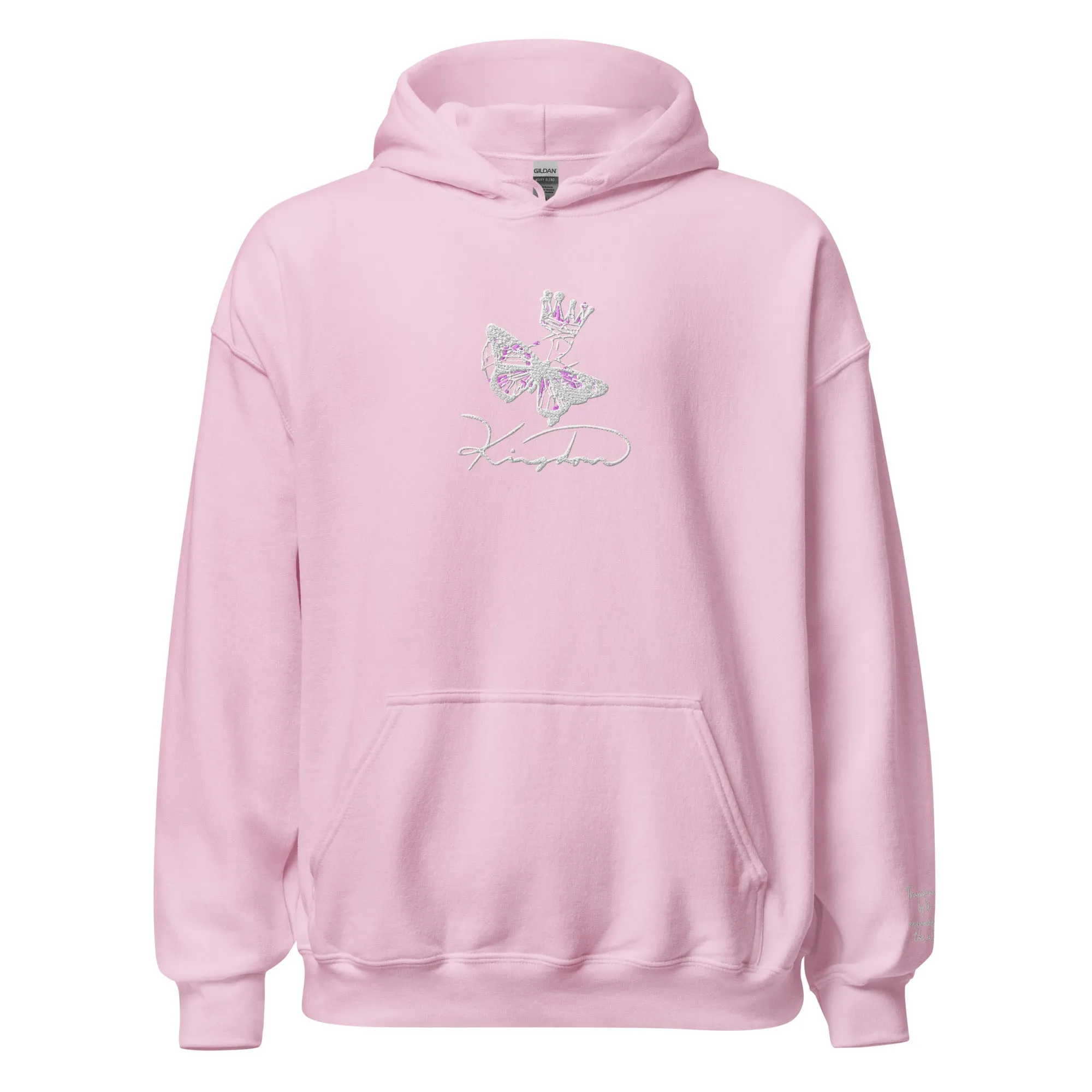 Kingdom Butterfly Embroidery Unisex Hoodie