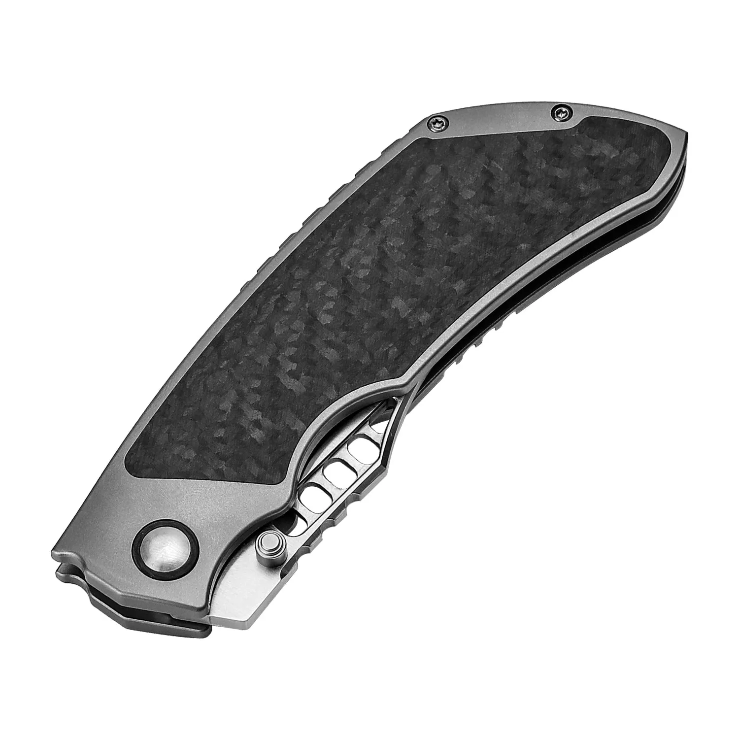 Kizer Huntsmen S35VN Blade Frame Lock Titanium Carbon Fiber Handle Ki4642A1 (3.82 Satin)