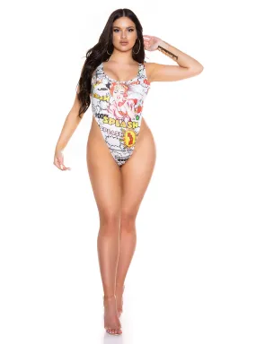 KouCla Spraypaint High-leg Monokini