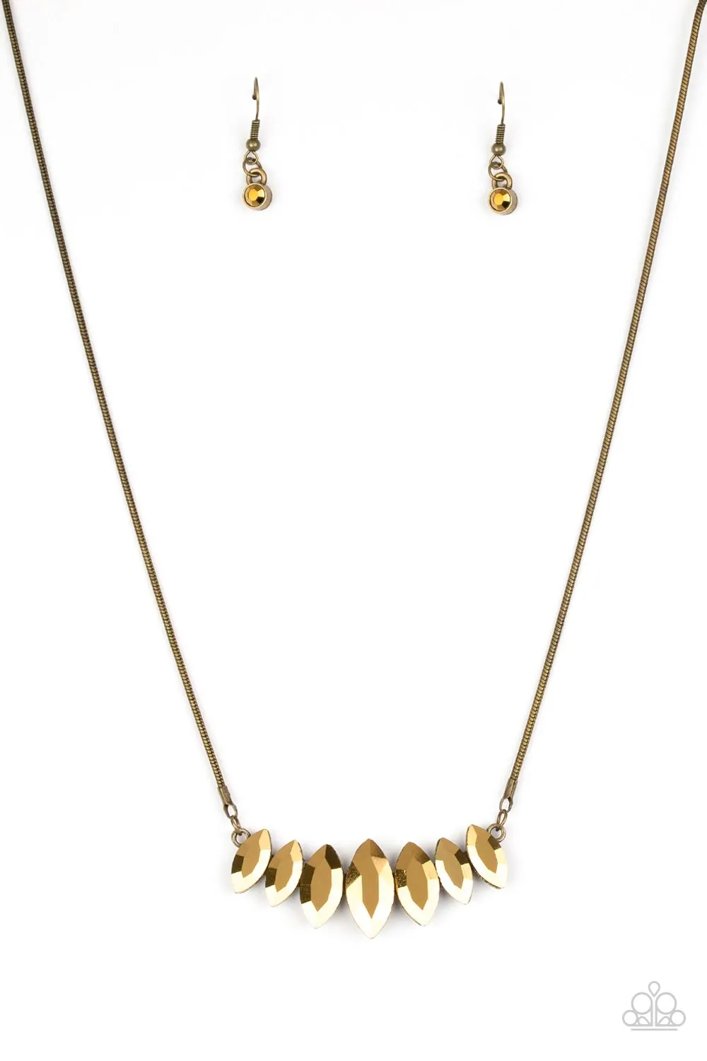 Leading Lady - Brass Paparazzi Necklace