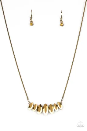 Leading Lady - Brass Paparazzi Necklace