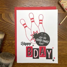 Let the Good Times Roll Birthday Card