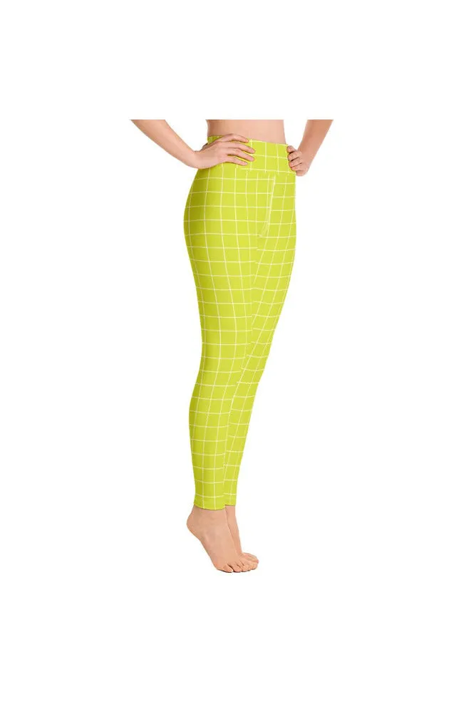 Lime Matrix Yoga Leggings