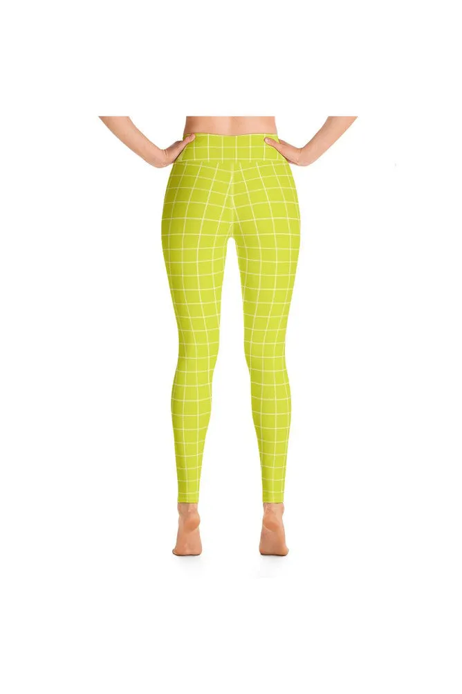 Lime Matrix Yoga Leggings