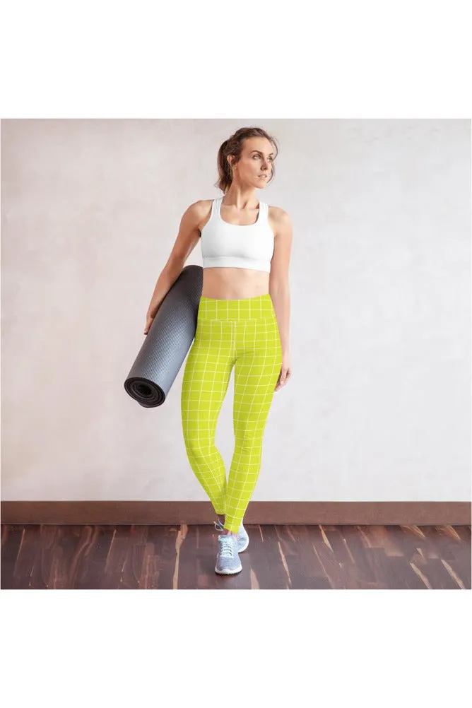 Lime Matrix Yoga Leggings