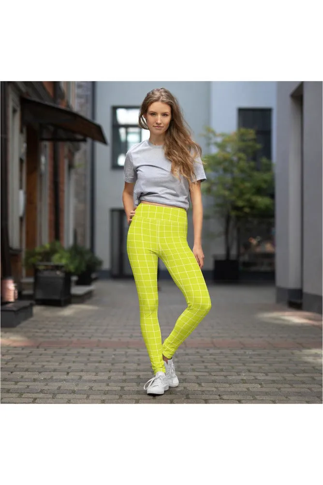 Lime Matrix Yoga Leggings