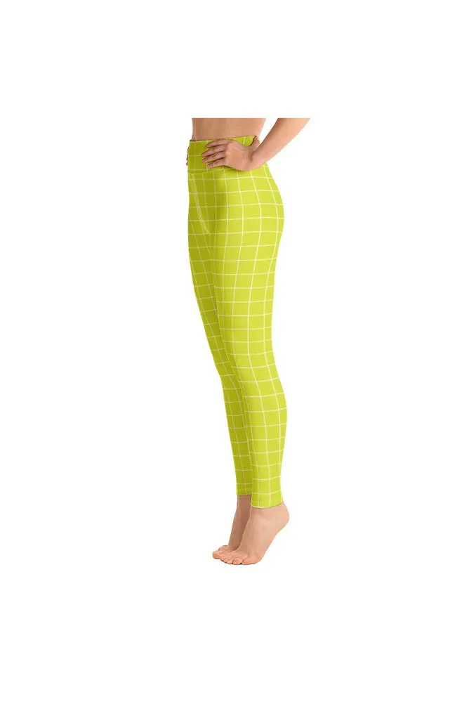 Lime Matrix Yoga Leggings