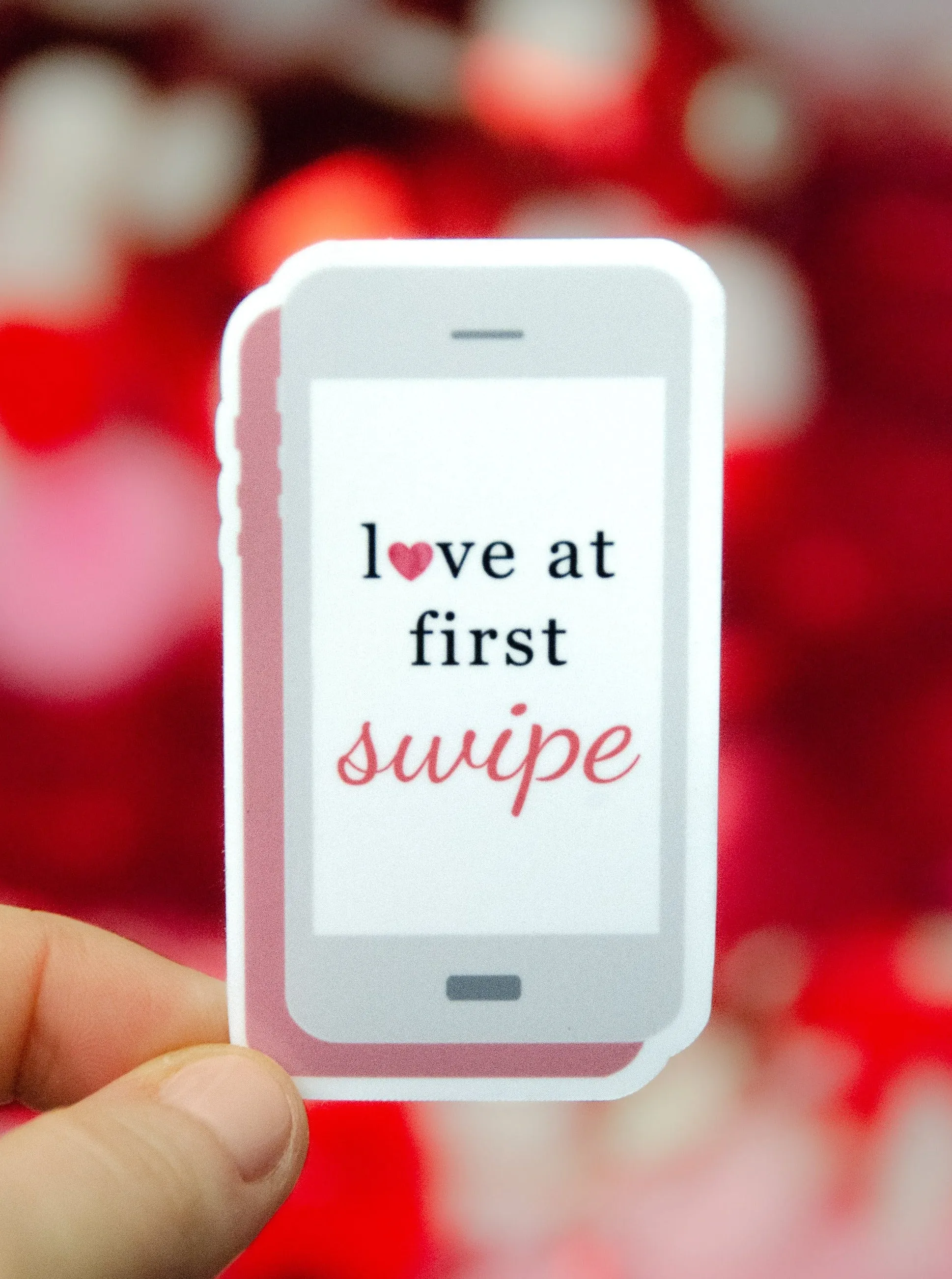 Love At First Swipe Sticker