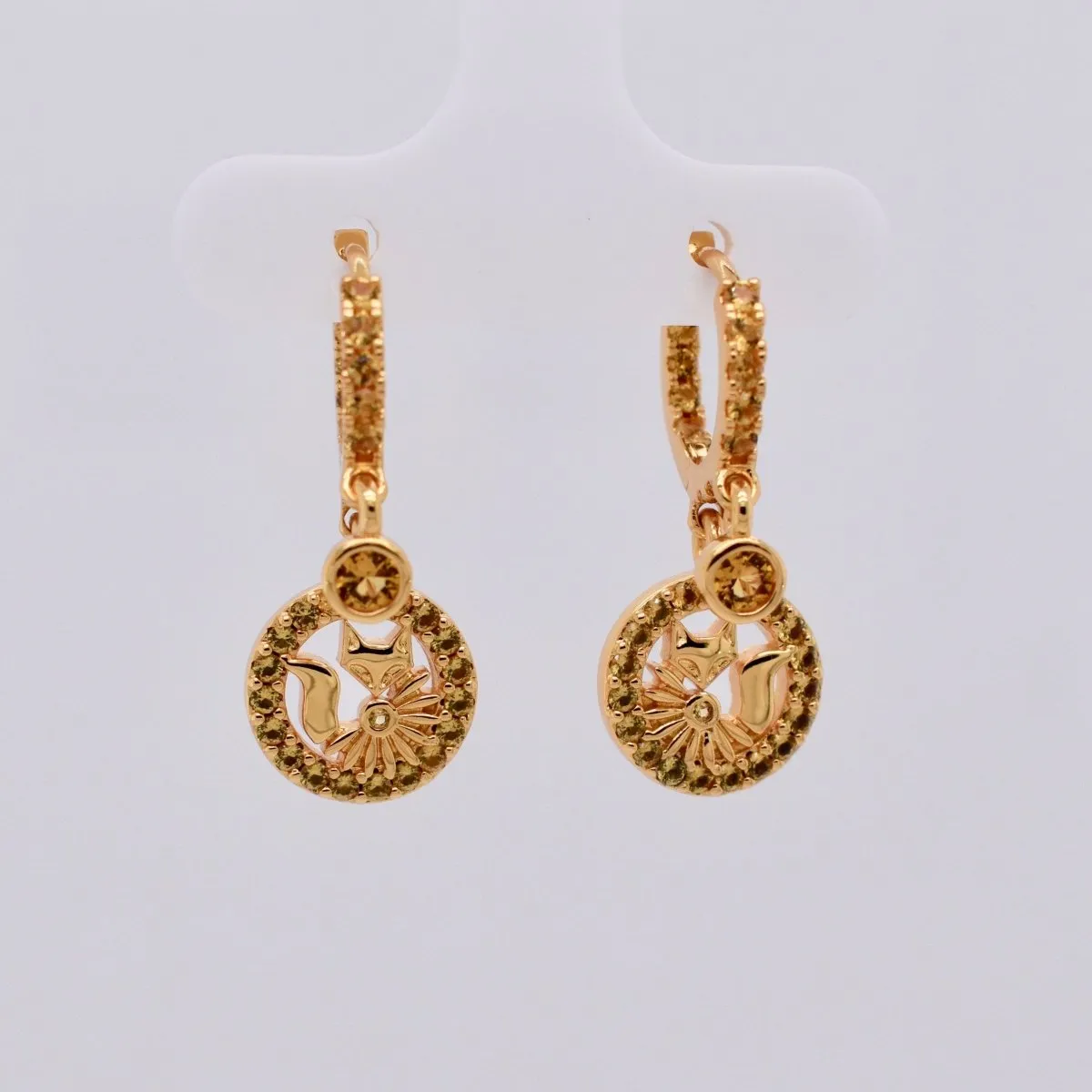 Lucky Charlie Fox Drop Earrings