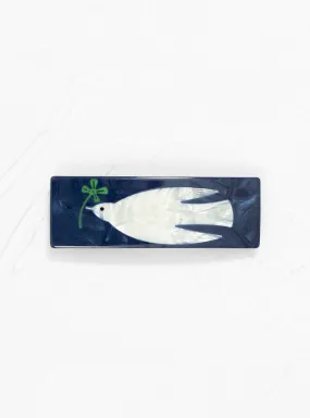 Lucky Dove French Barrette Navy