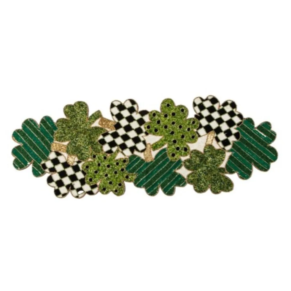 MacKenzie-Childs Lucky Clover Beaded Runner