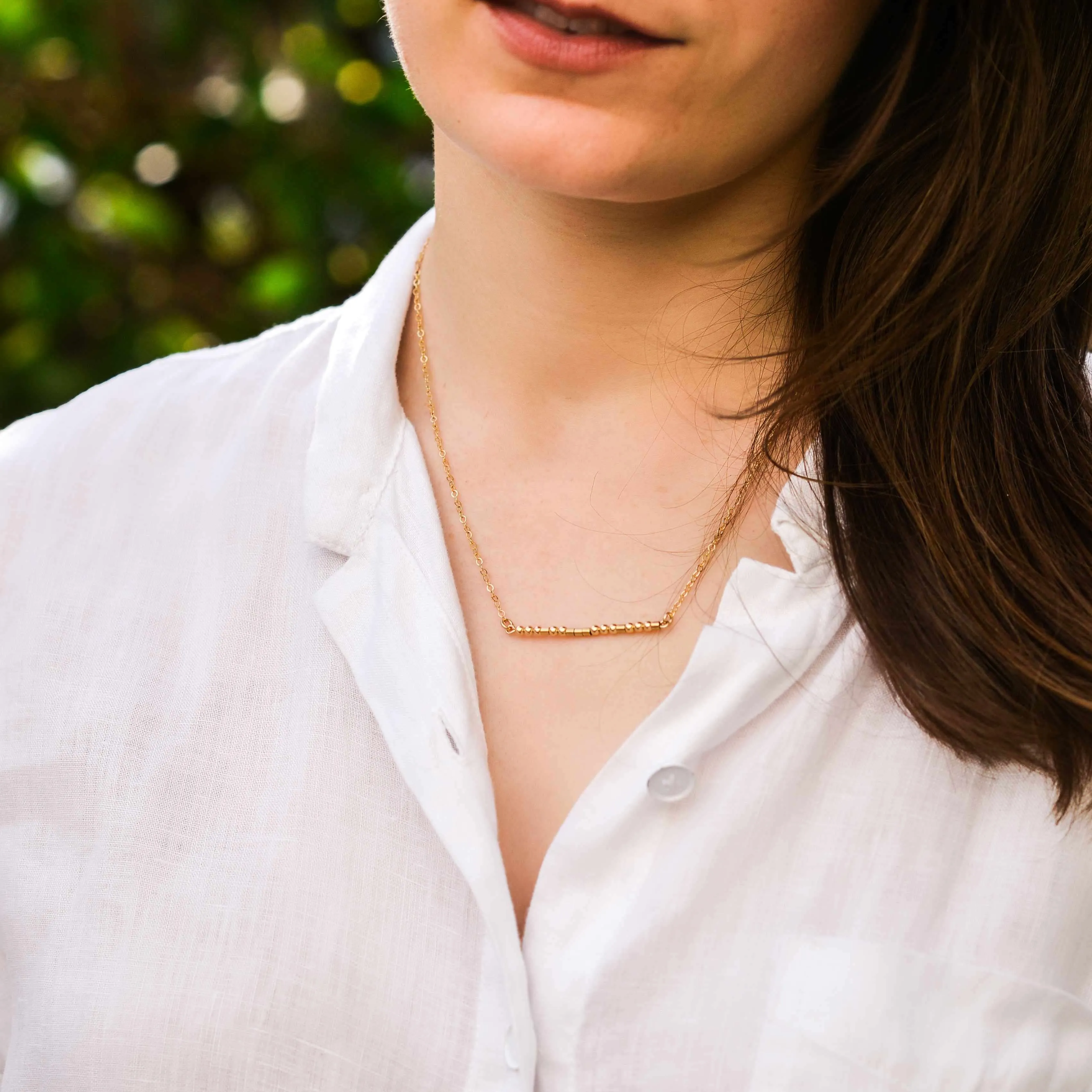 MAMA MORSE CODE NECKLACE