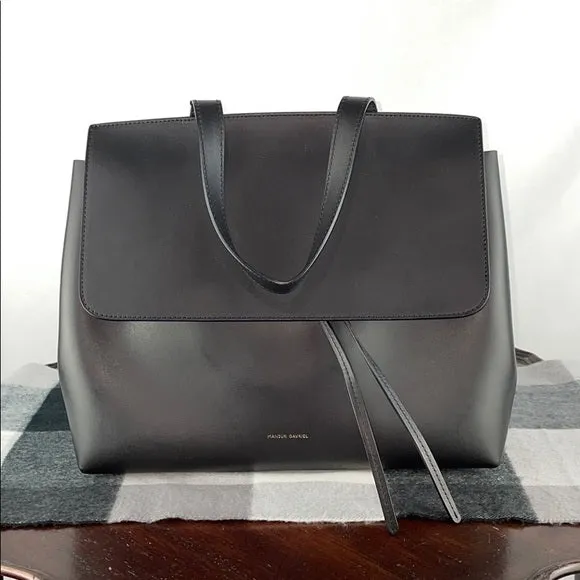 Mansur Gavriel Black Vegetable Tanned Lady Bag