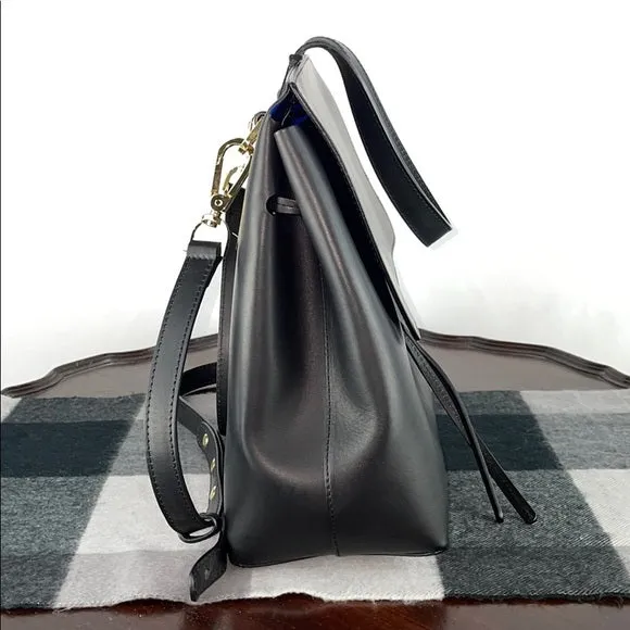 Mansur Gavriel Black Vegetable Tanned Lady Bag