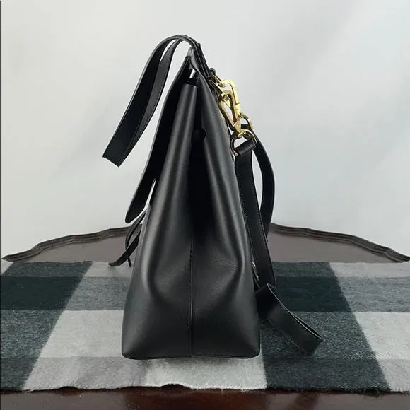 Mansur Gavriel Black Vegetable Tanned Lady Bag