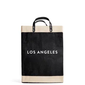 Market Bag in Black with “LOS ANGELES.”