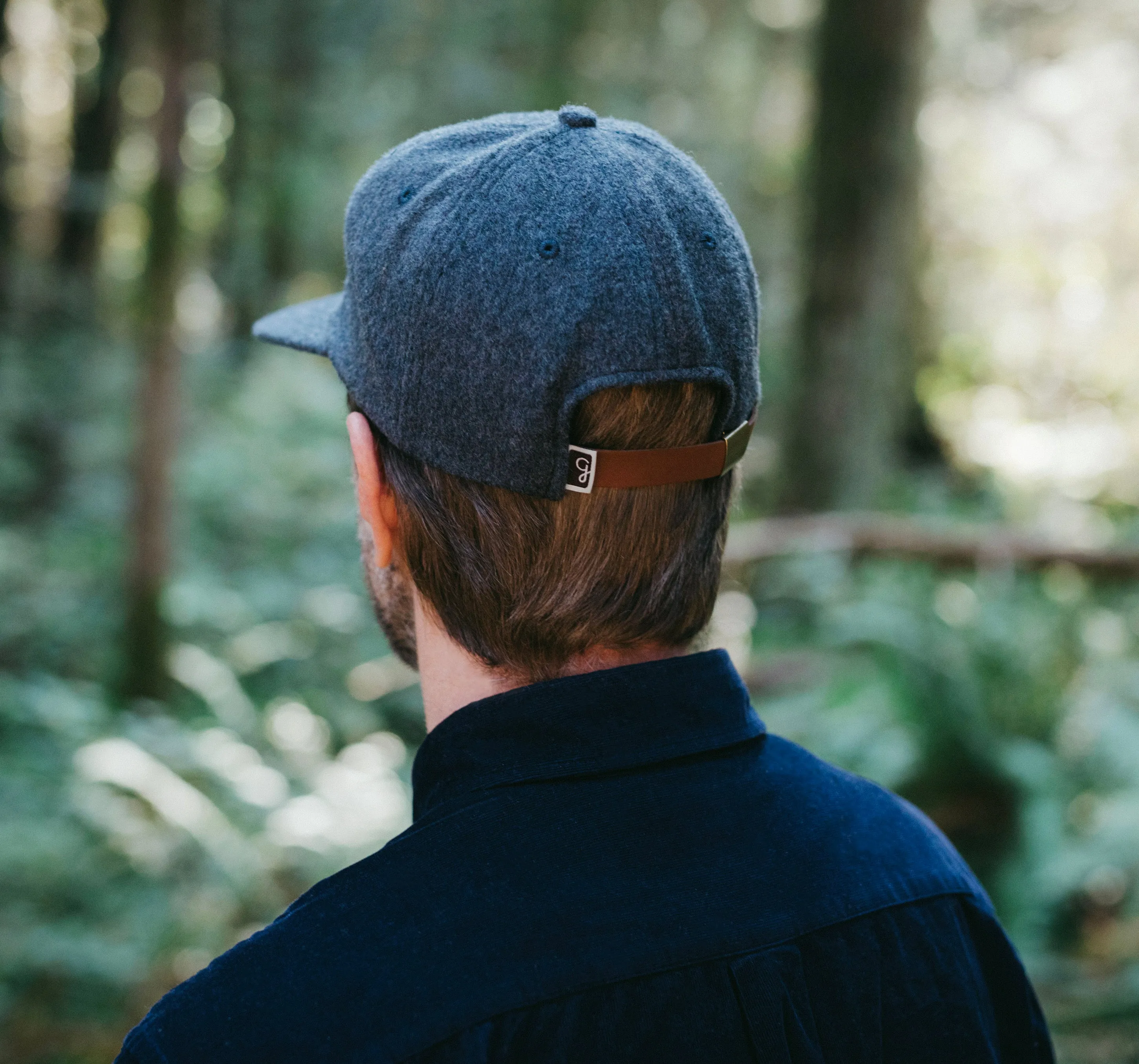 Melton wool cap Blake the Beaver - Grey