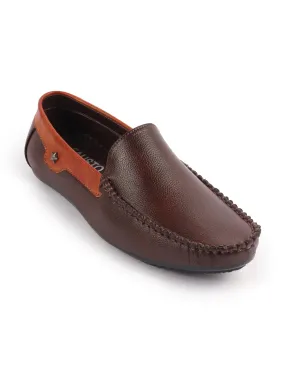 Men Tan Casual Slip-On Loafers